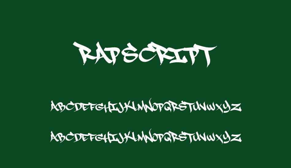 rapscript font