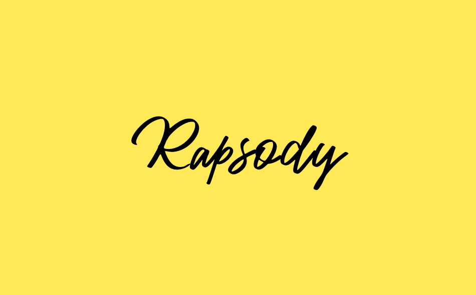 Rapsody font big