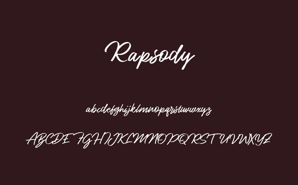Rapsody font