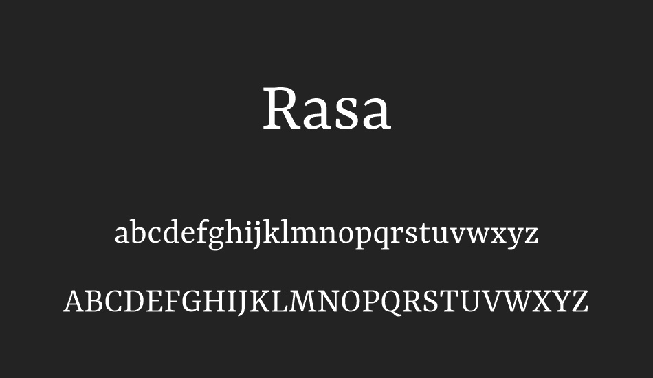 rasa font