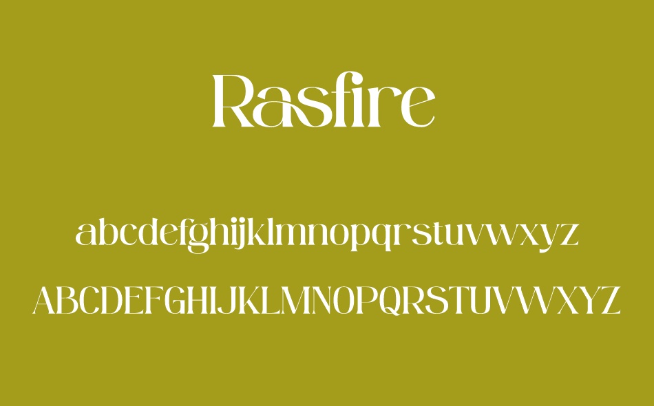 Rasfire font