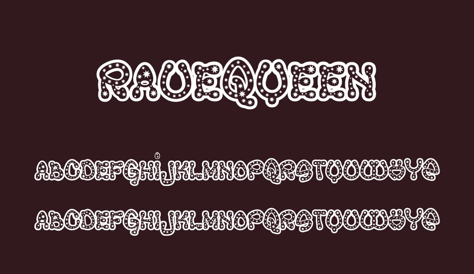 ravequeen font