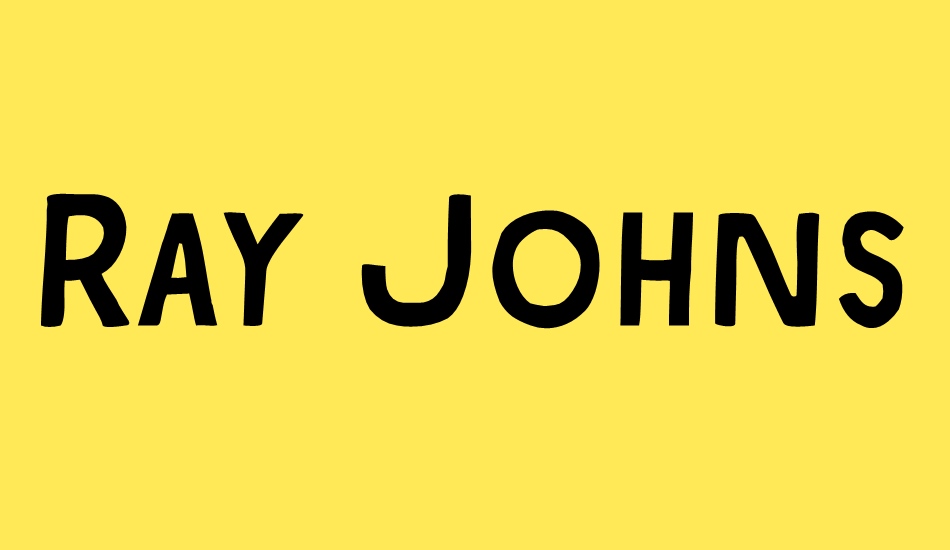 ray-johnson font big