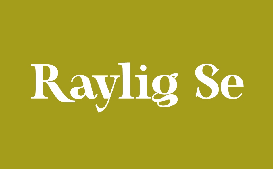 Raylig font big