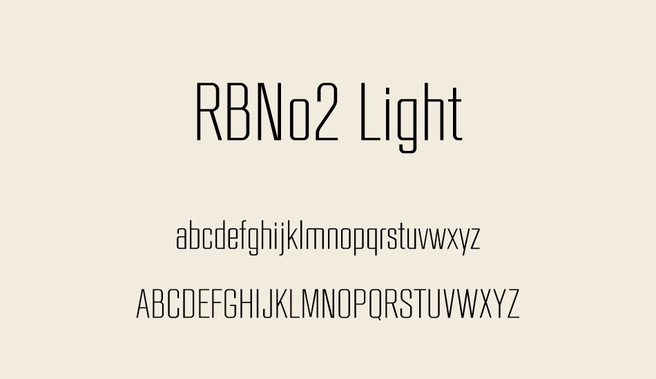 rbno2-light font
