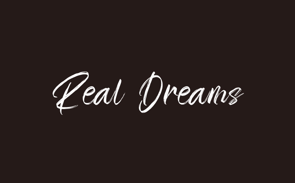 Real Dreams font big