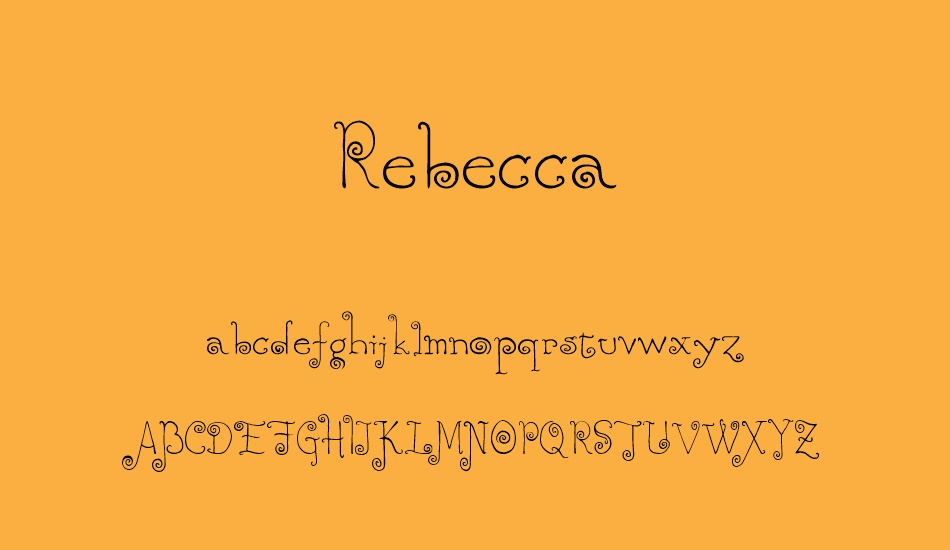 rebecca font