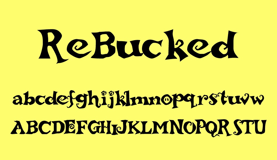 rebucked font