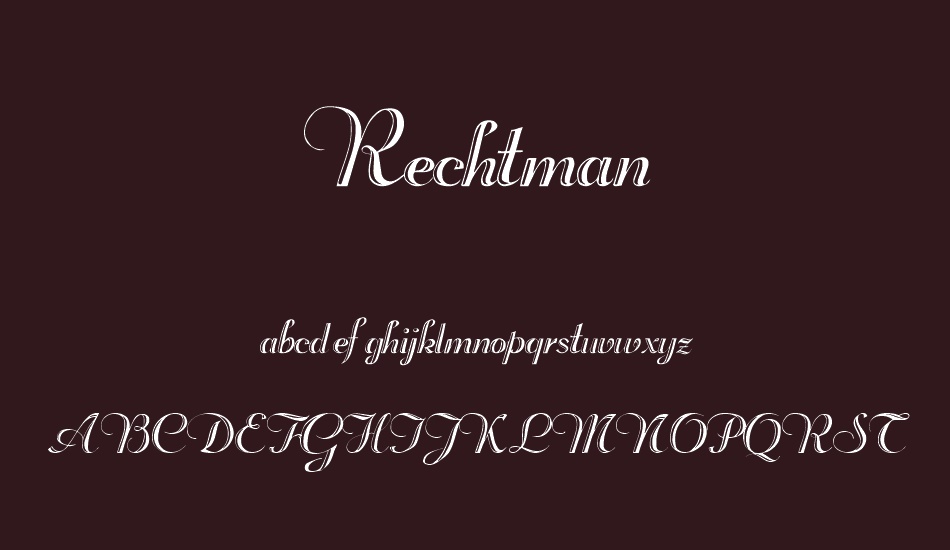 rechtman font