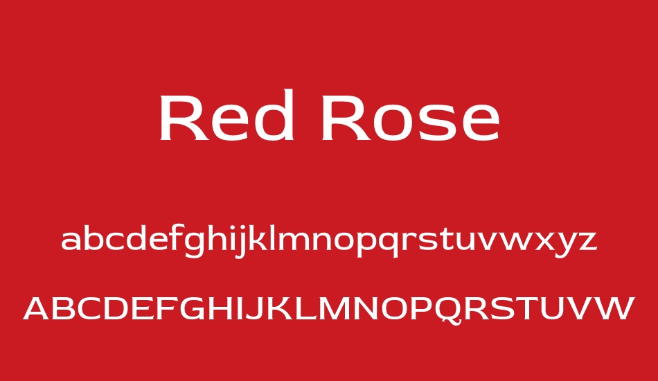 red-rose font