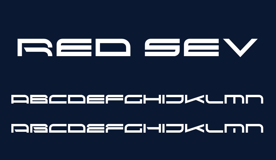 red-seven font
