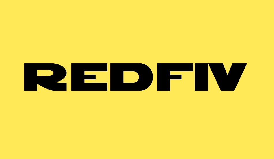 redfive font big