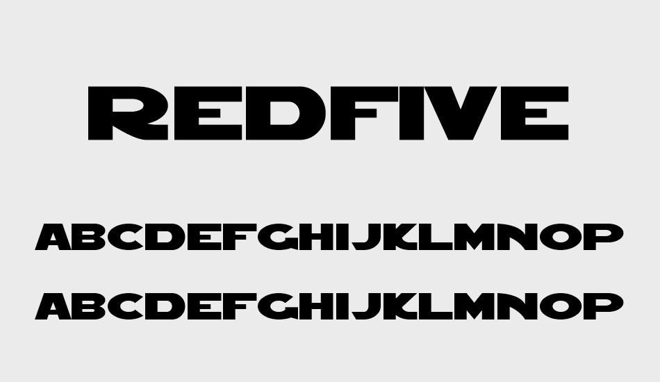 redfive font