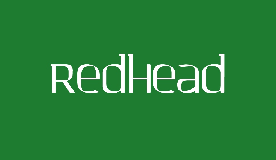 redhead font big