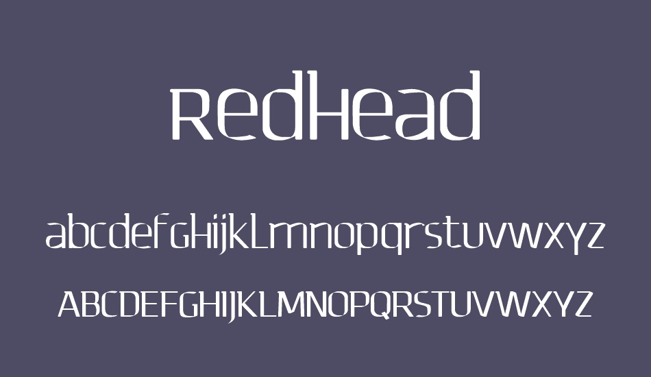 redhead font