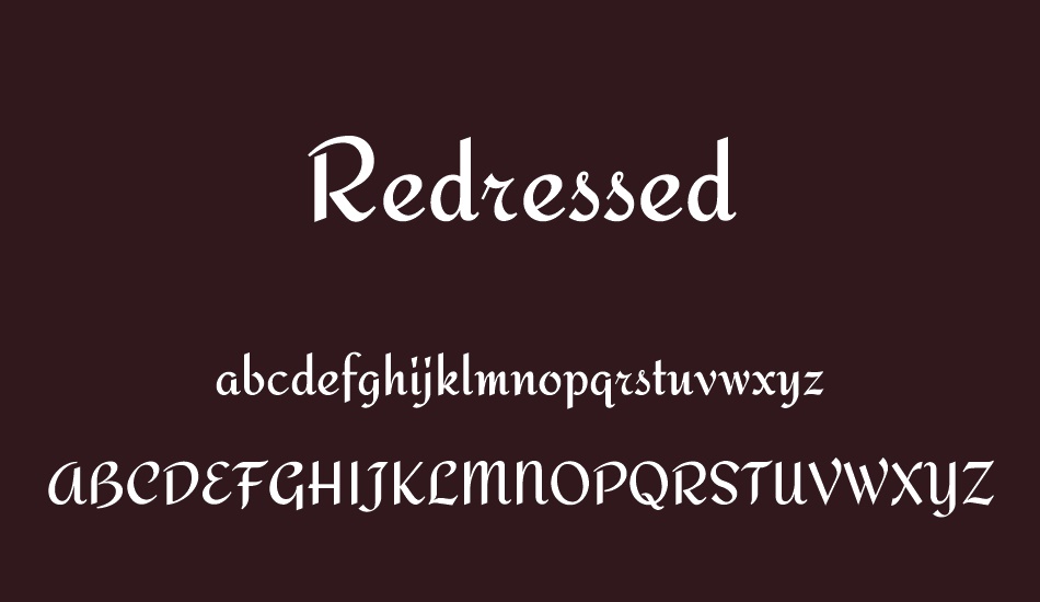 redressed font