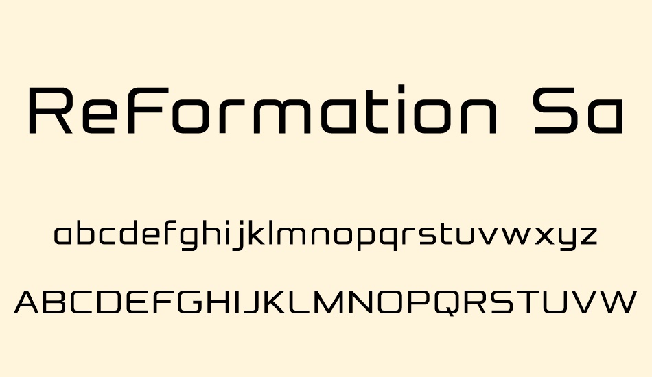 reformation-sans-regular font