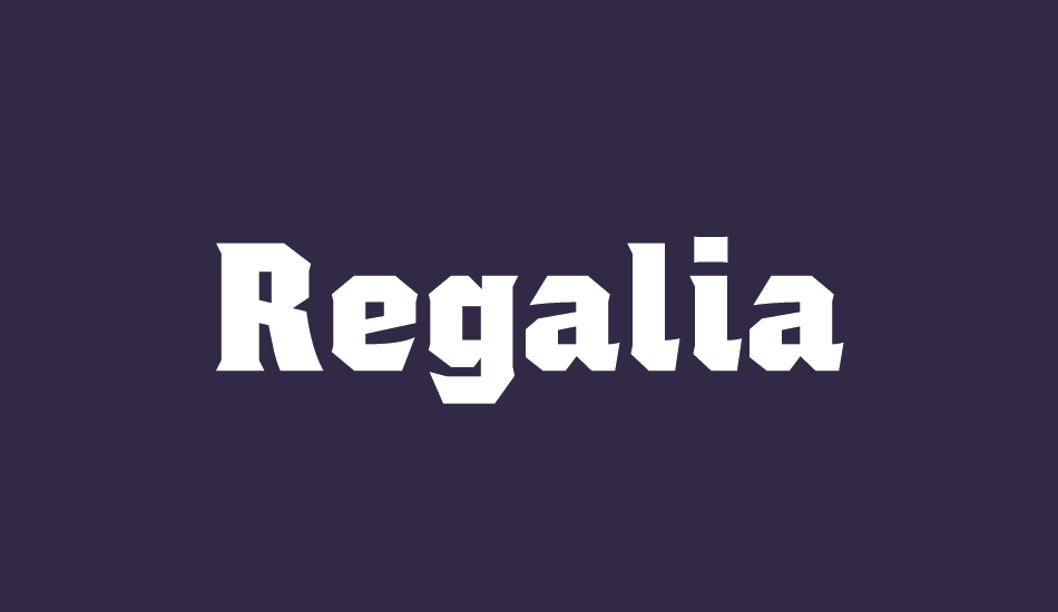 regalia-free font big