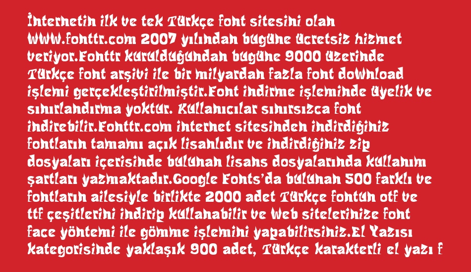 reject font 1