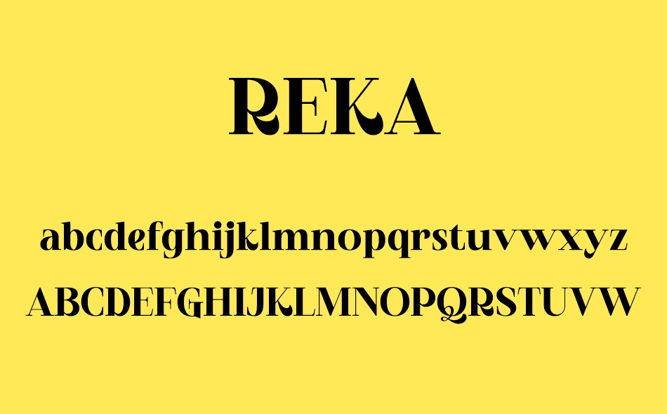 Reka font