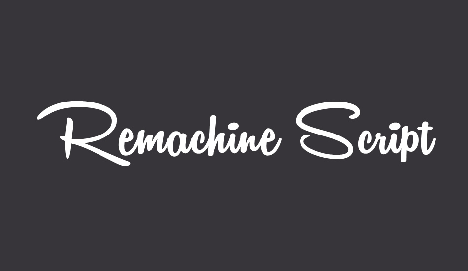 remachine-script-personal-use- font big