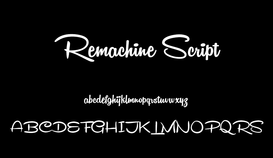 remachine-script-personal-use- font