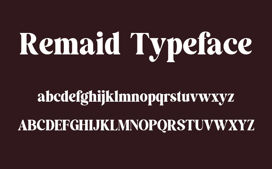 Remaid Typeface font