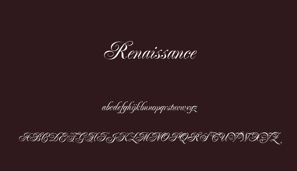 renaissance font