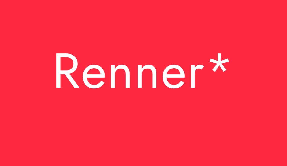 renner- font big