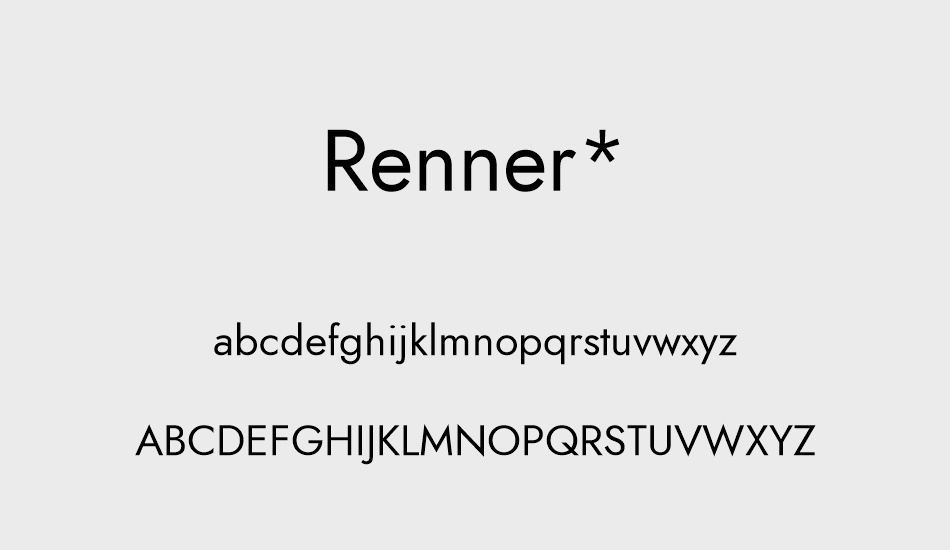 renner- font