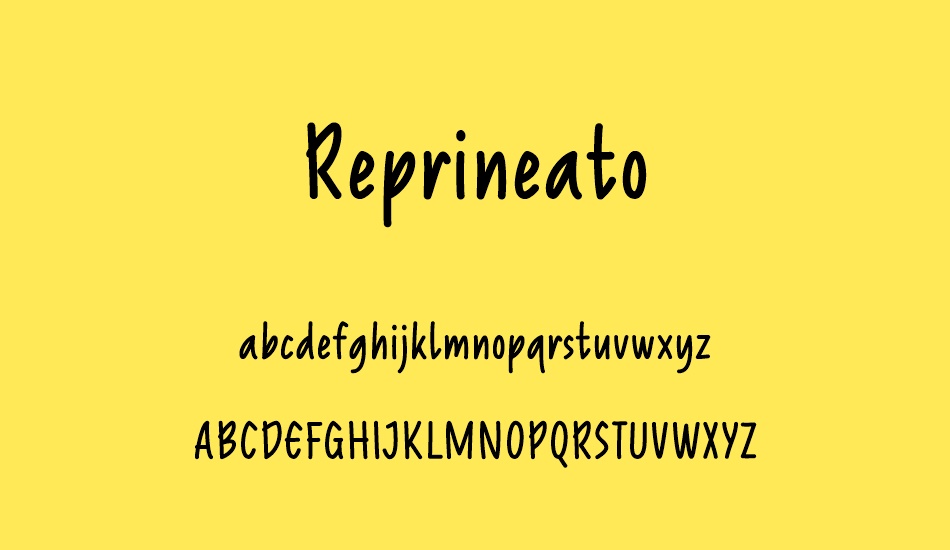 reprineato font