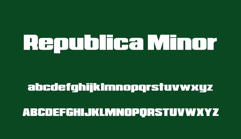 republica-minor font