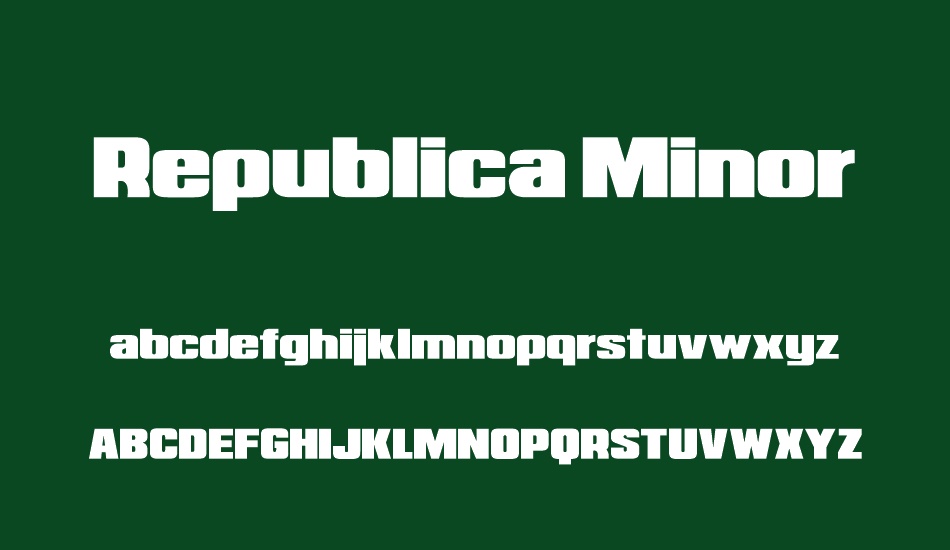 republica-minor font