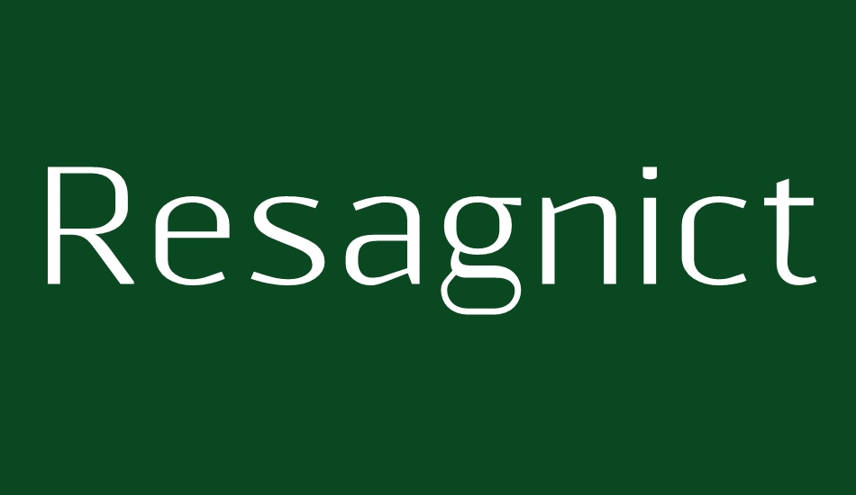 resagnicto font big