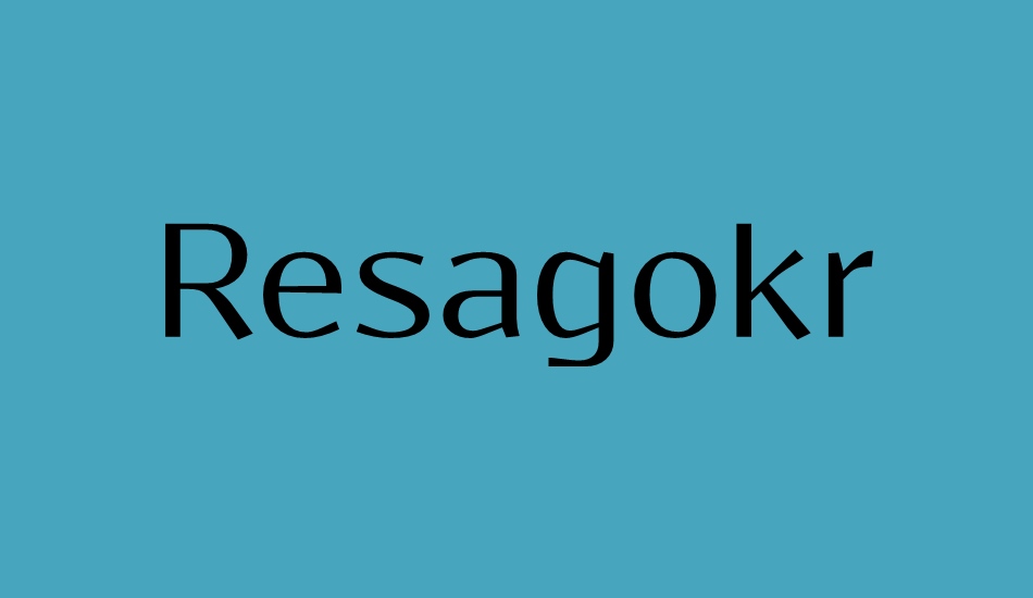 resagokr font big