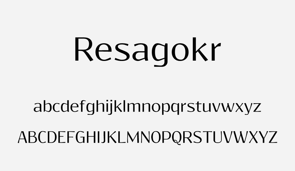 resagokr font