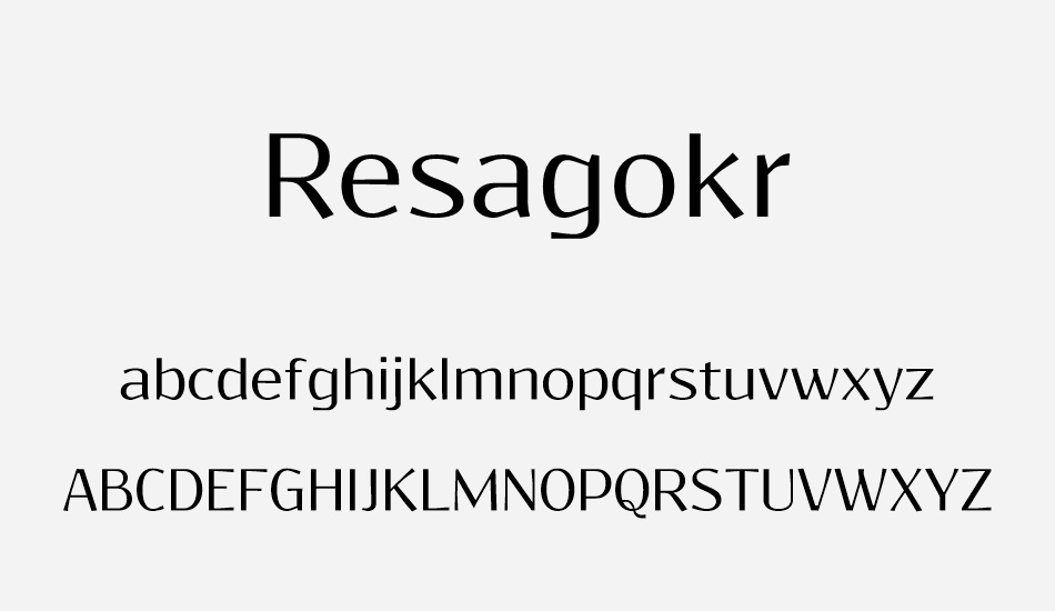 resagokr font