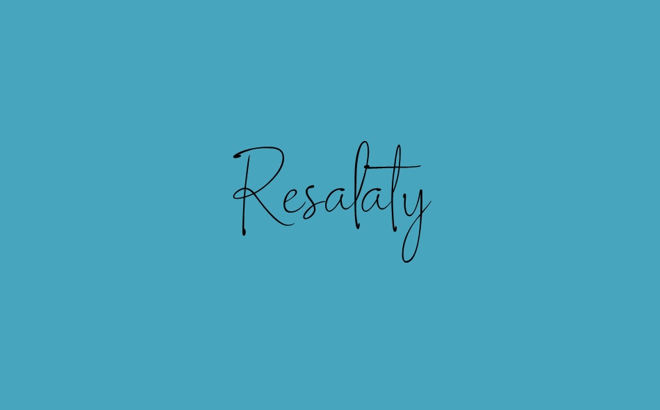 Resalaty Demo font big