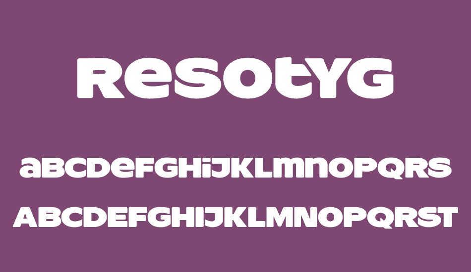 resotyg-personal-use font