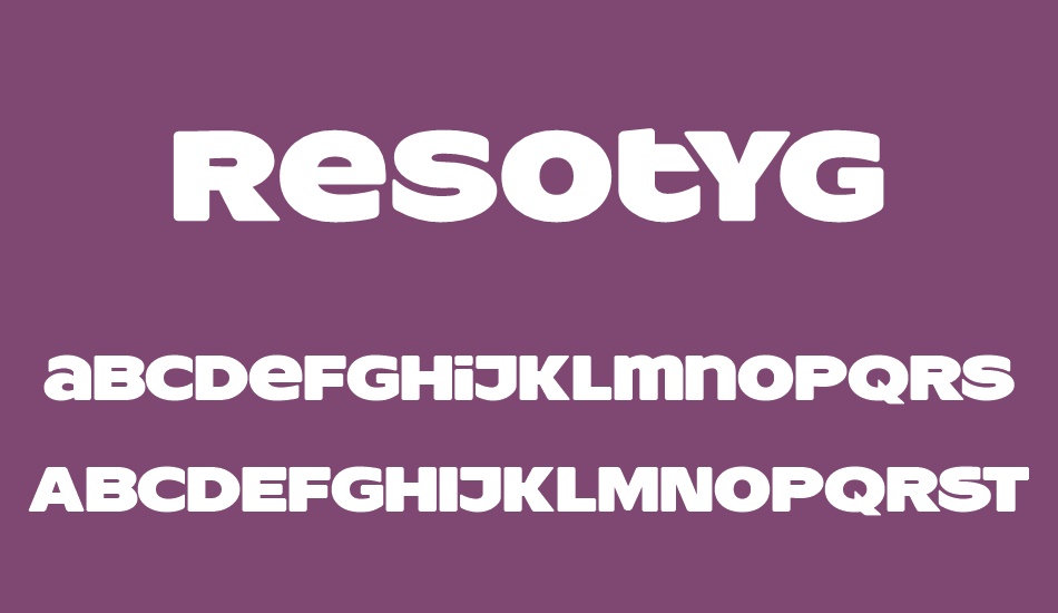 resotyg-personal-use font