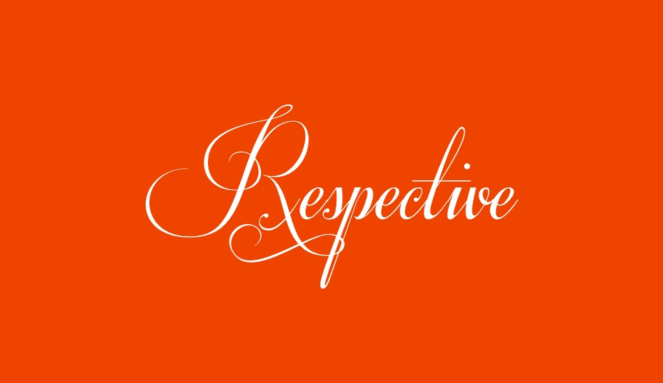 respective font big