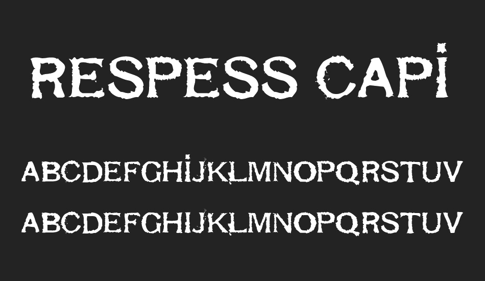 respess-capitals-heavy font
