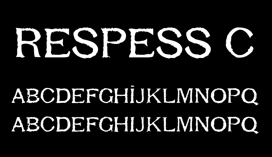 respess-capitals-medium font