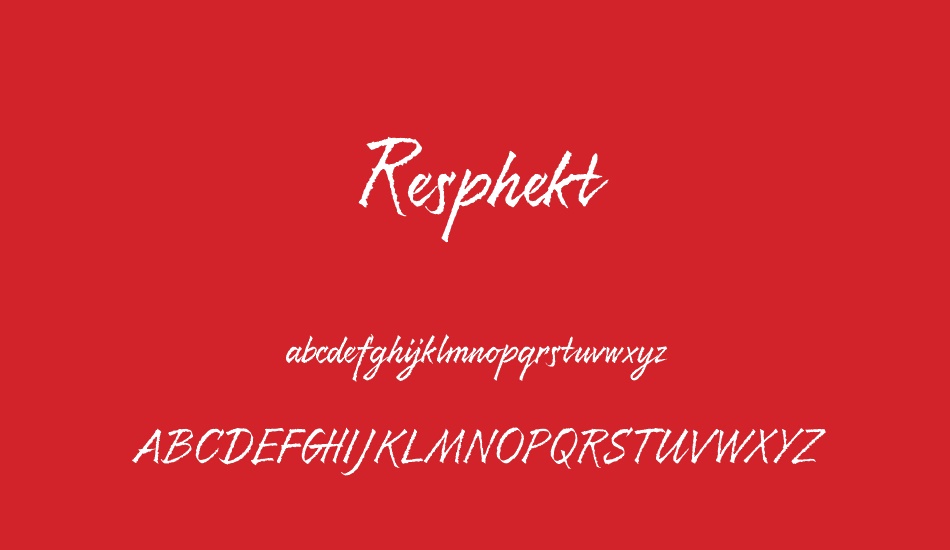 resphekt font