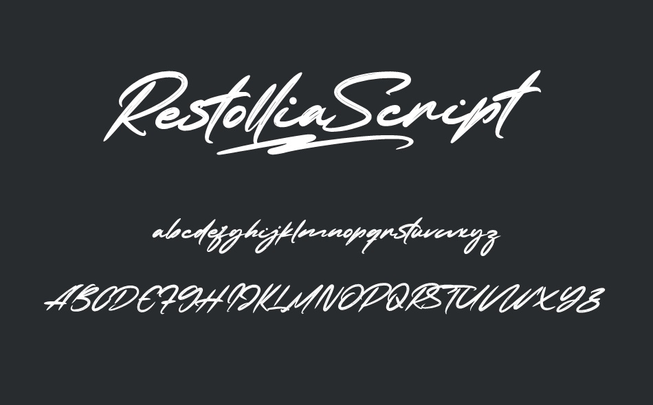 Restollia Script font