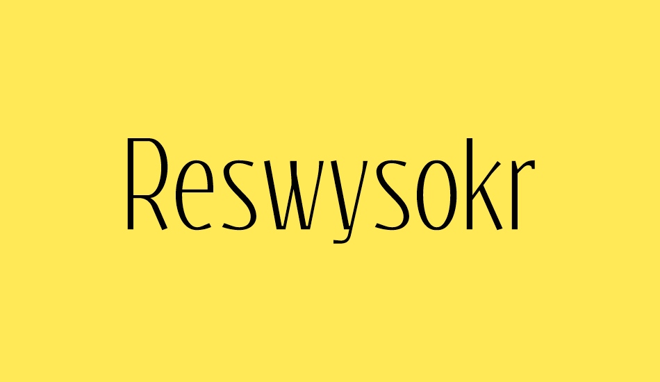 reswysokr font big