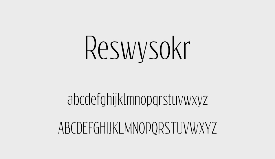 reswysokr font