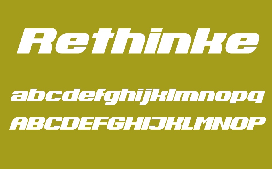 Rethinked font