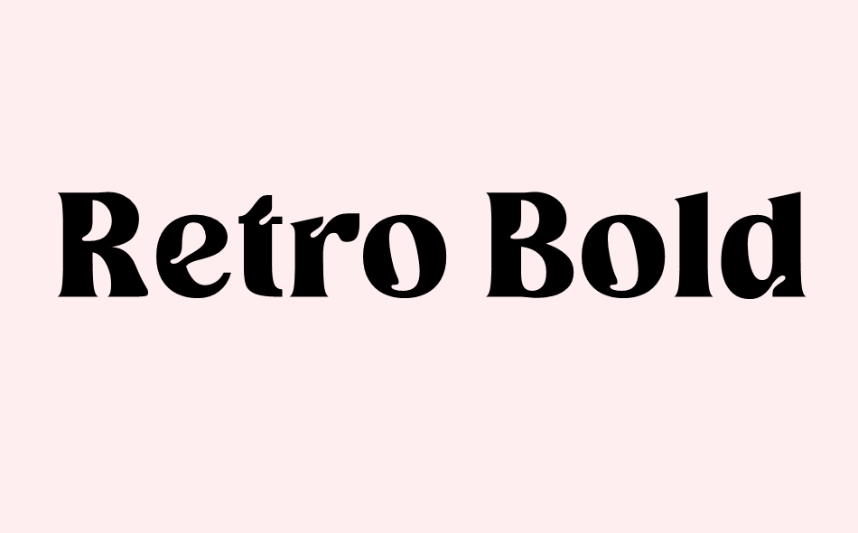 Retro Boldy font big