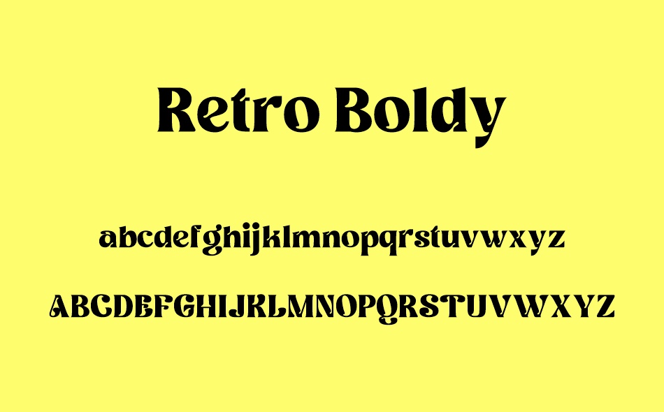 Retro Boldy font